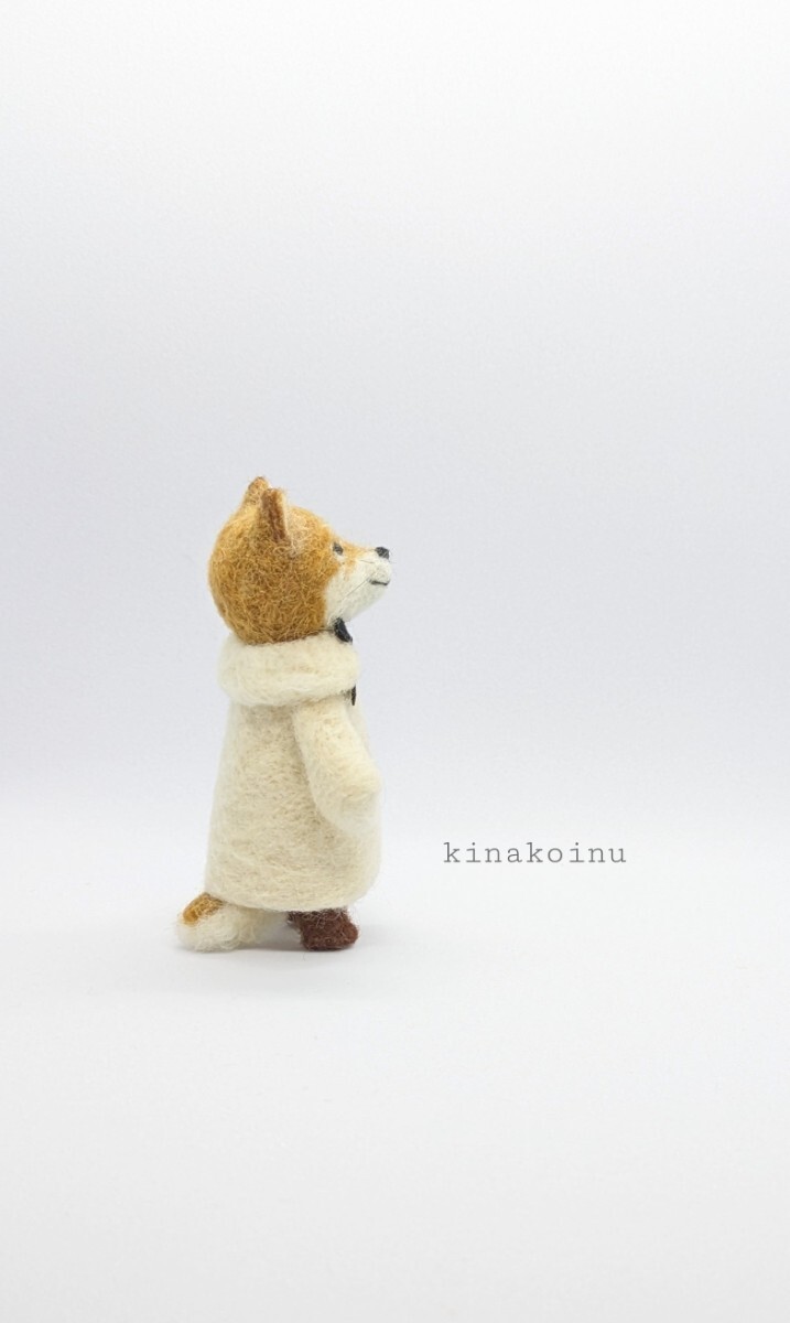  dog . dog coat dog hand made wool felt miniature interior miscellaneous goods kinako
