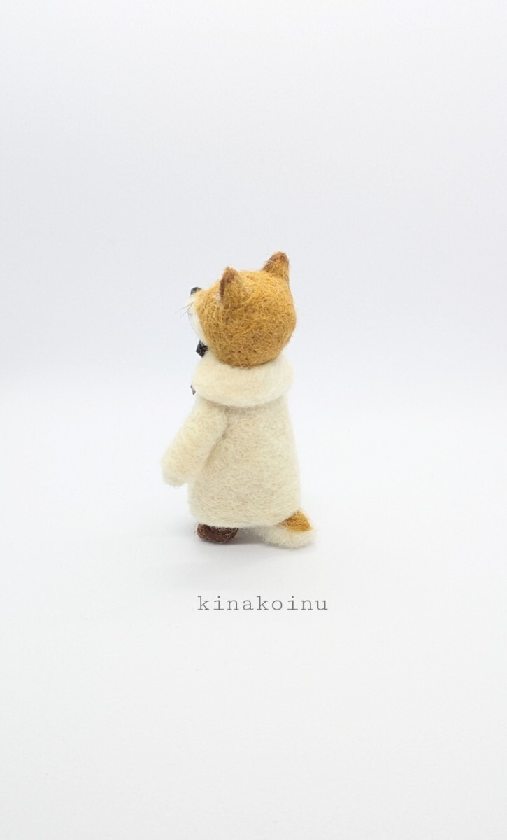 犬 柴犬 コート犬 ハンドメイド 羊毛フェルト ミニチュア インテリア雑貨 kinakoの画像4