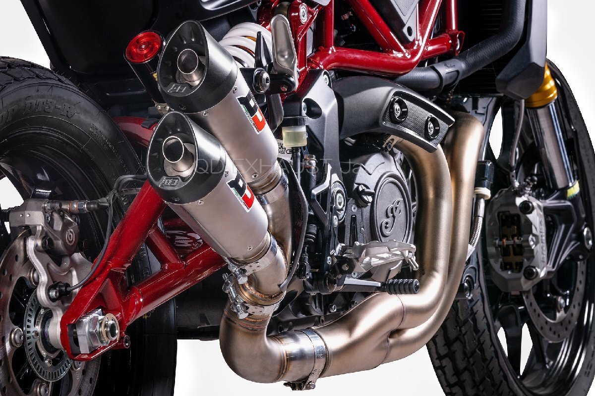 ※車検対応 INDIAN FTR 1200 QD EXHAUST スリップオンマフラー_画像3