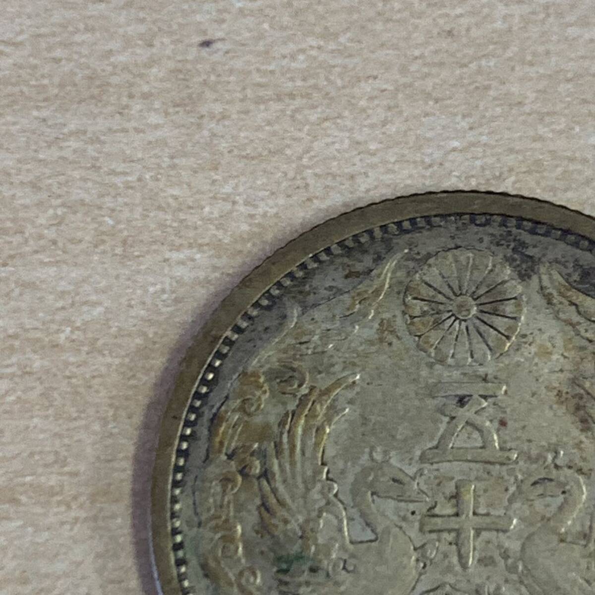 【T0512】小型 五十銭 硬貨 大正十五年 15年 銀貨 貨幣 古銭 コイン 日本 コレクション アンティーク 日本 約5.0g _画像2