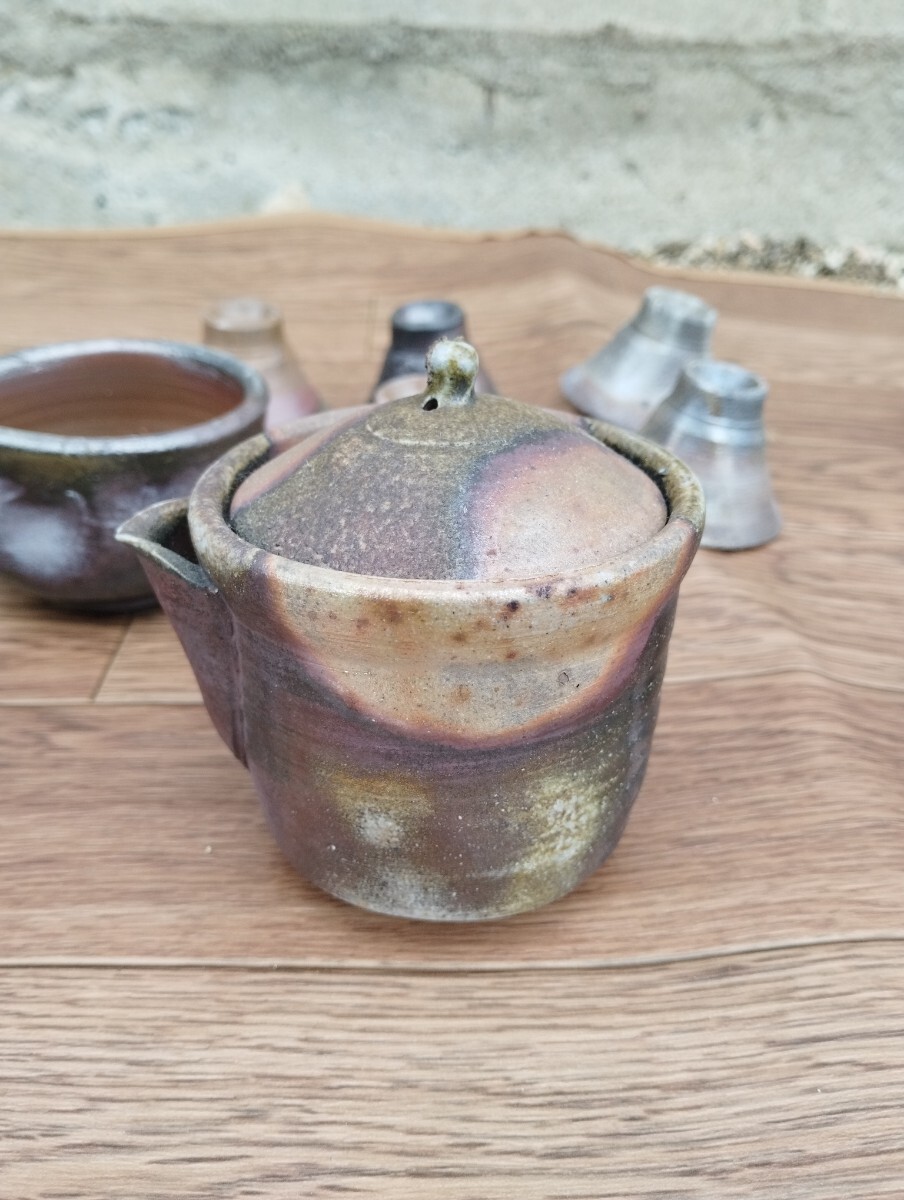 備前焼 古作 宝瓶 煎茶道具 まとめ 古民家から 1円スタート 急須 古美術 煎茶器 茶道具の画像2