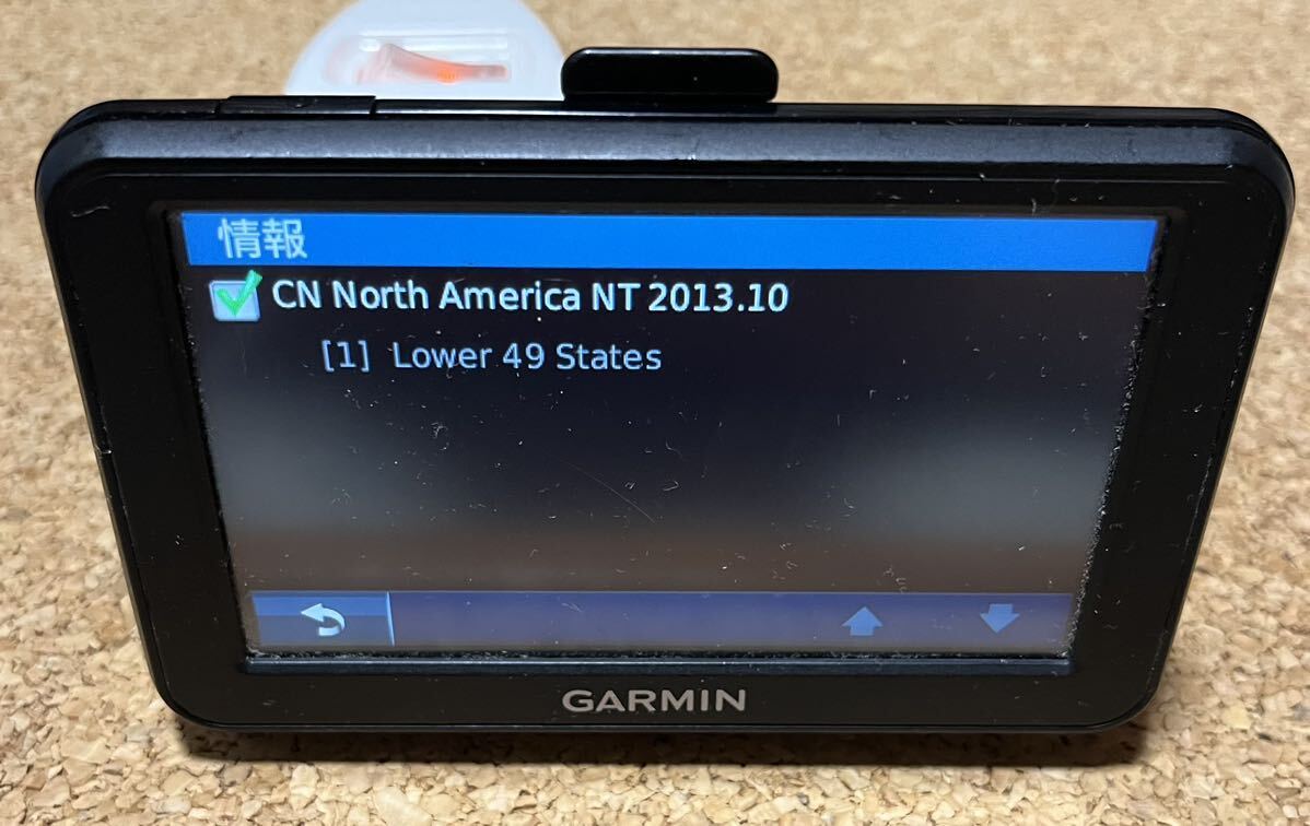 送料無料！ガーミン GARMIN ヌビ nuvi 40LM ポータブルナビ 北米版地図　通電動作確認済 現状品_画像4