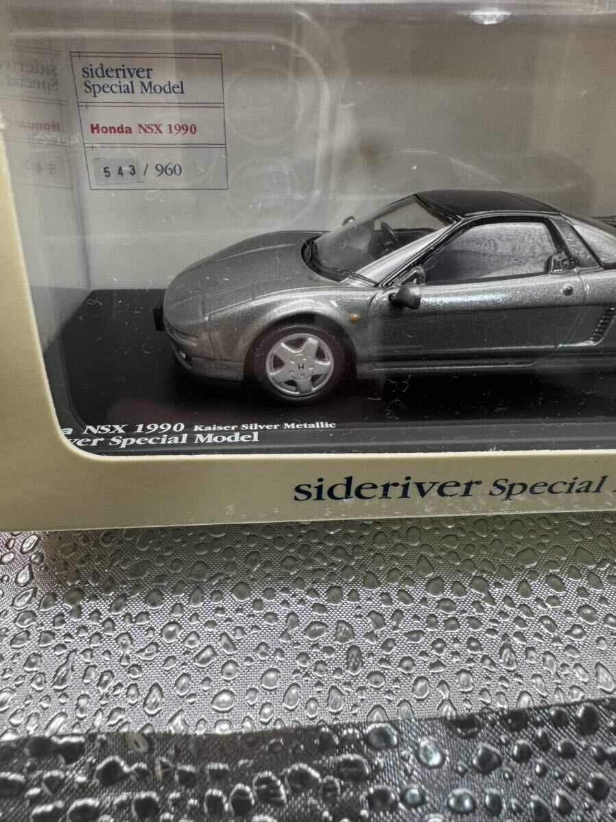 sideriver サイドリバー 1/43 HONDA ホンダ NSX 1990 カイザーシルバーメタリック_画像3