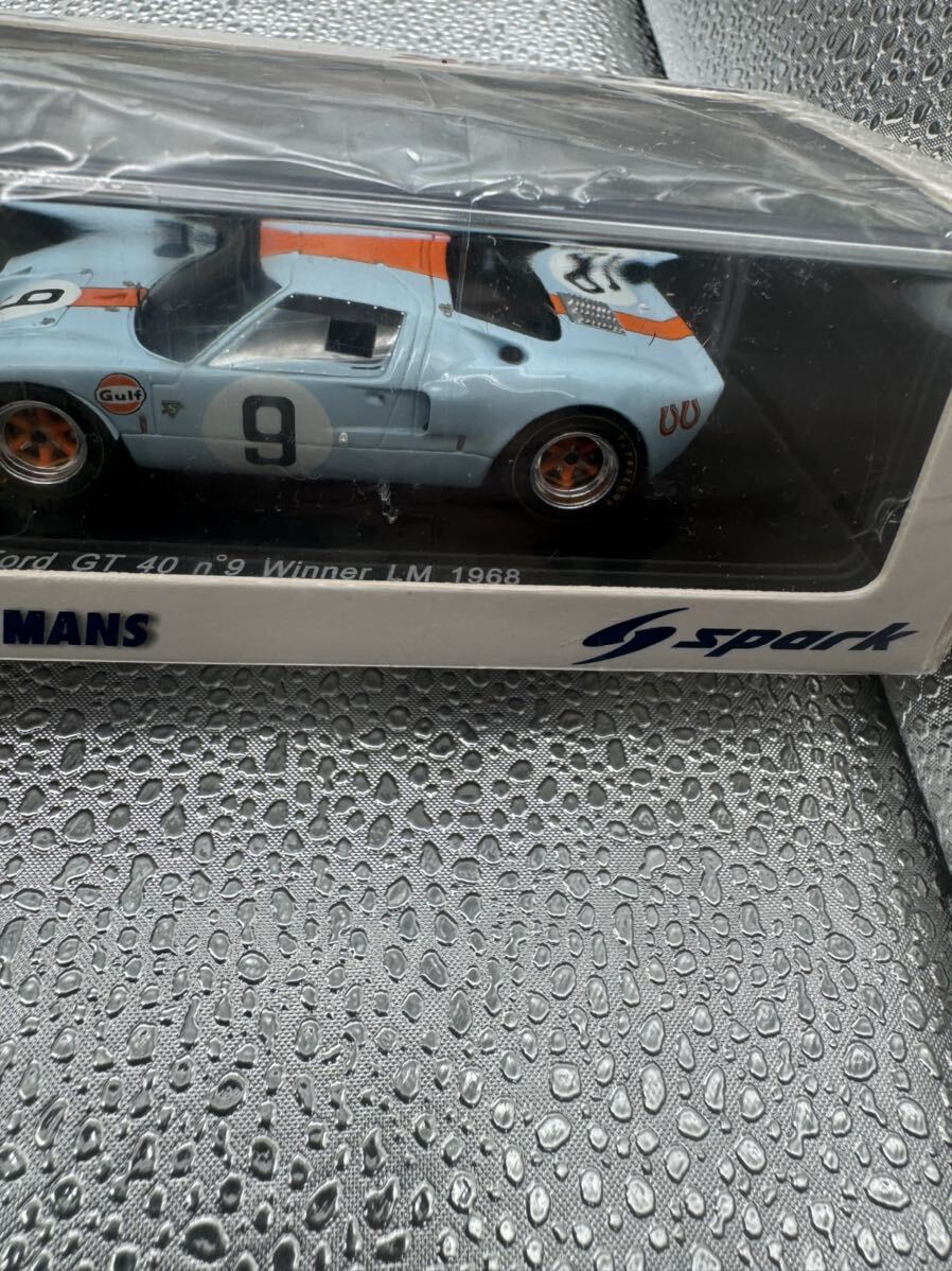 Spark 43LM68 1/43 Gulf Ford GT40 #9 Winn er 24H Le Mans 1968_画像3
