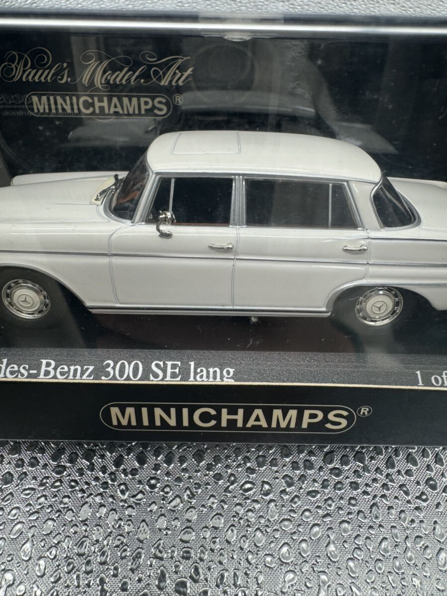 ミニチャンプス PMA 1/43 MERCED ES-BENZ メルセデスベンツ 300SE I ang 1965(ホワイト) 40_画像3