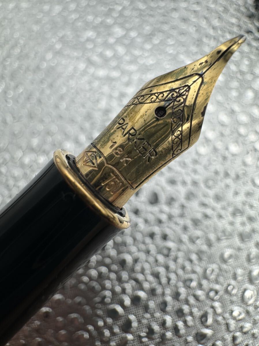 PARKER 18K パーカー■PARKER■万年筆■750■ペン先18K刻印_画像4