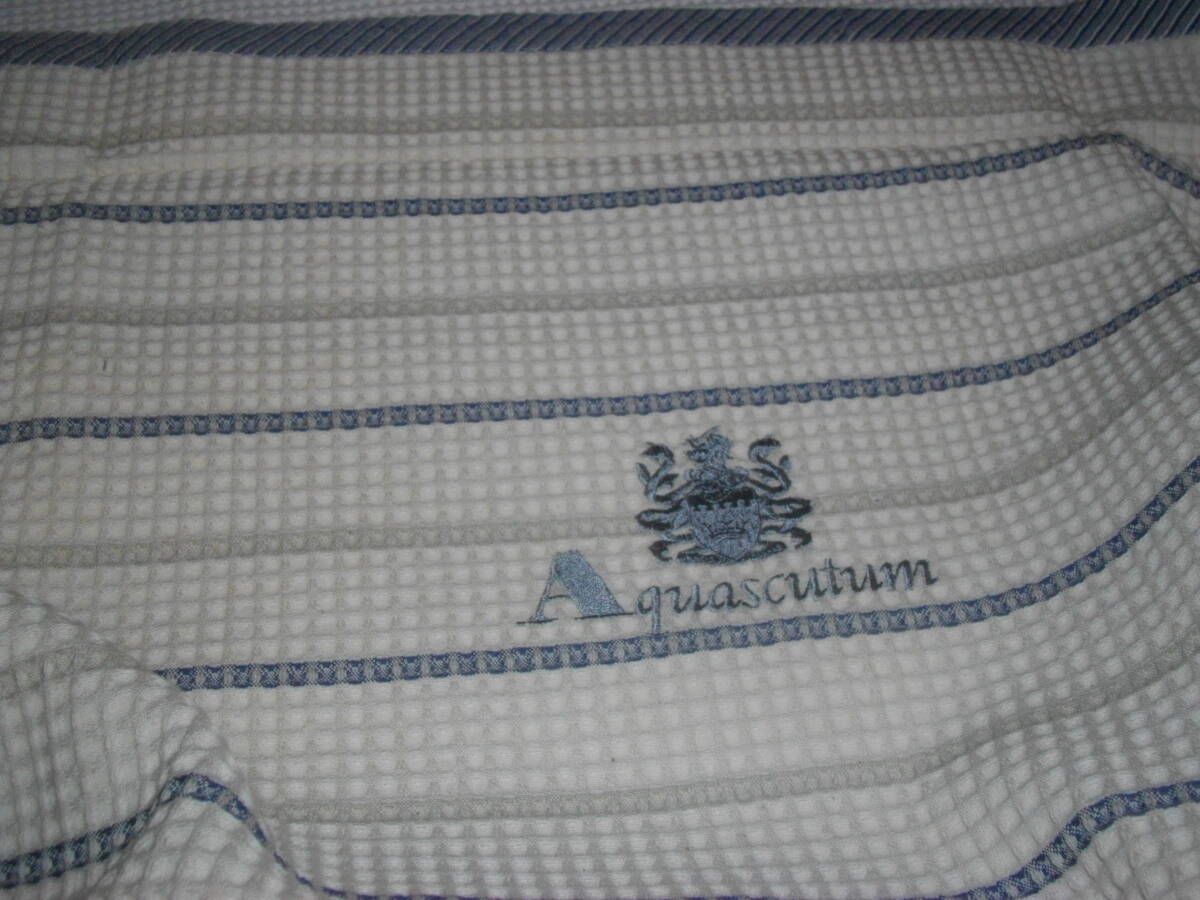 [ Aquascutum ] cotton Kett * towelket * all season made in Japan 