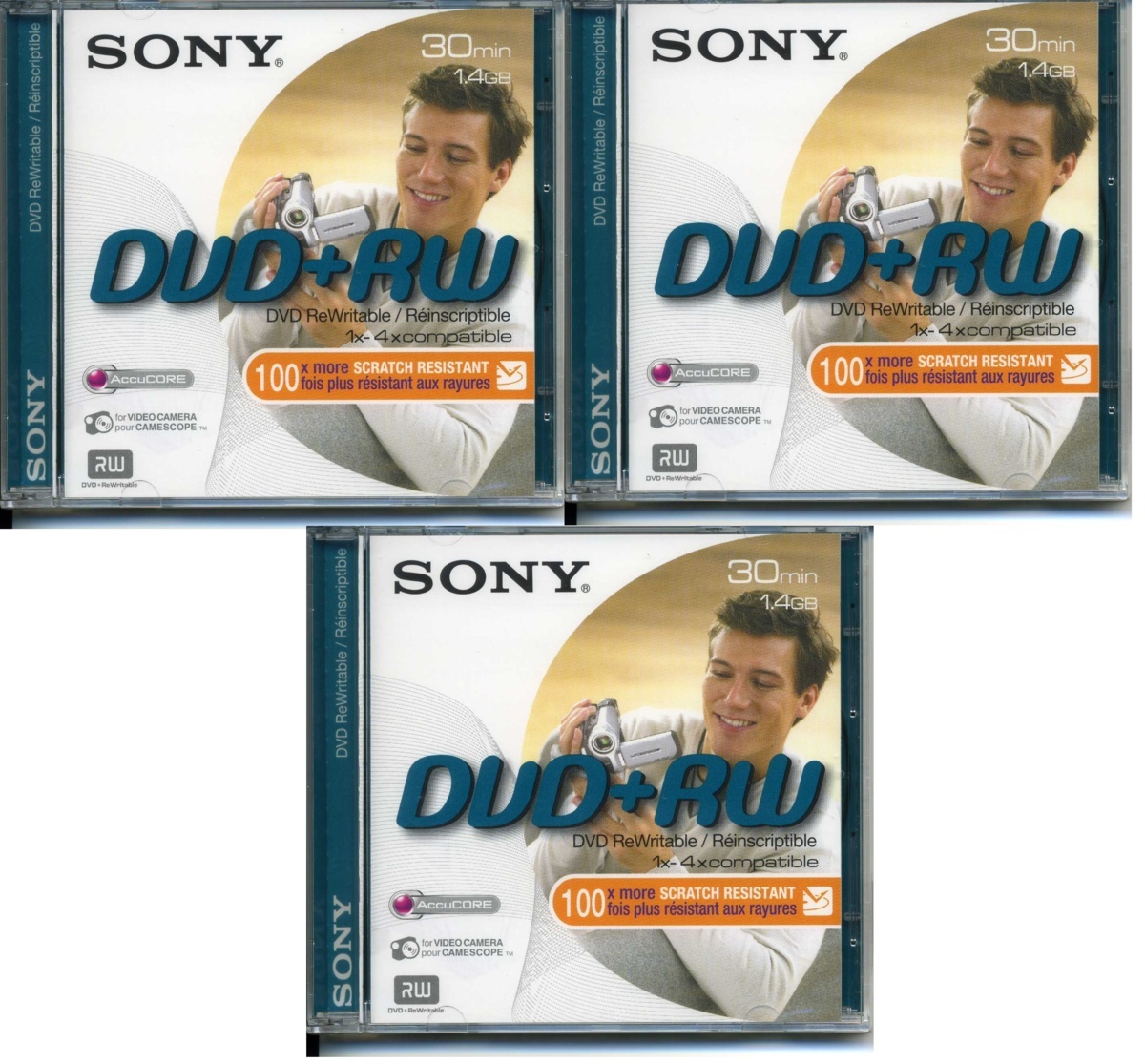  free shipping * new goods prompt decision *Sony 8cmDVD+RW 30 minute 3 sheets DVD video camera for *