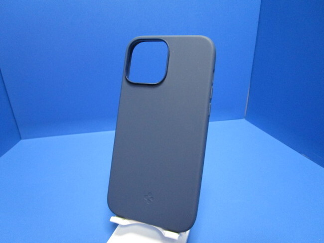 Spigen シュピゲン iPhone13ProMax ケース シリコン 4重構造 指紋防止 擦り傷防止 超薄型 超軽量 フィット ネイビー・ブルー_画像5