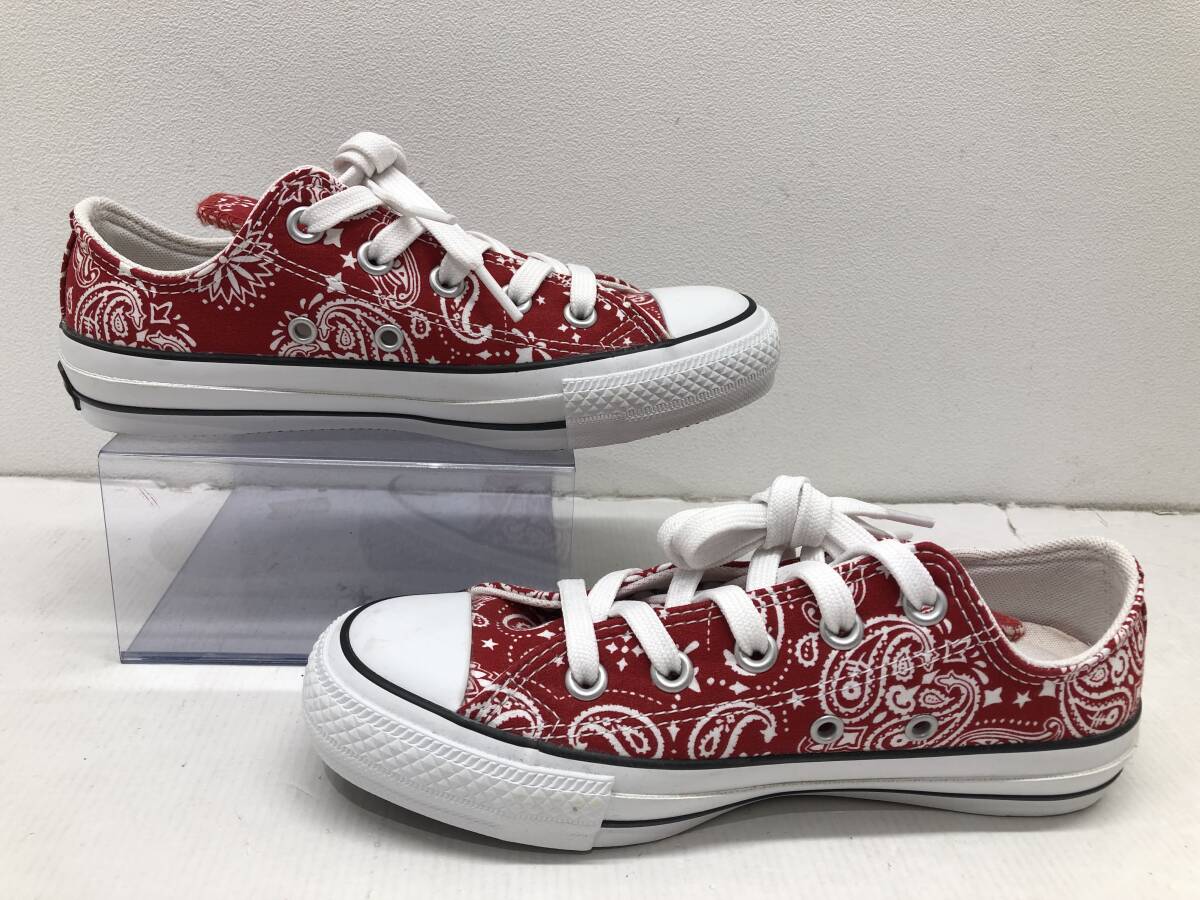 E◆ CONVERSE ALL STAR /コンバース オールスター /スニーカー /100 BANDANA OX /100 バンダナOX /1CK752 /サイズ 22.0CM /レディース /RED_画像7