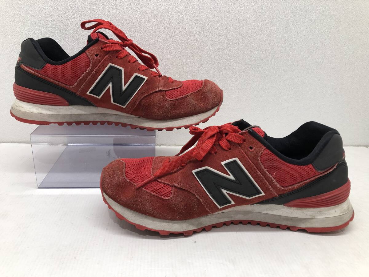 E◆ ※着用感、色褪せ等有　NEW BALANCE /ニューバランス /スニーカー /ML574CND /サイズ 26.5CM /RED_汚れがあります