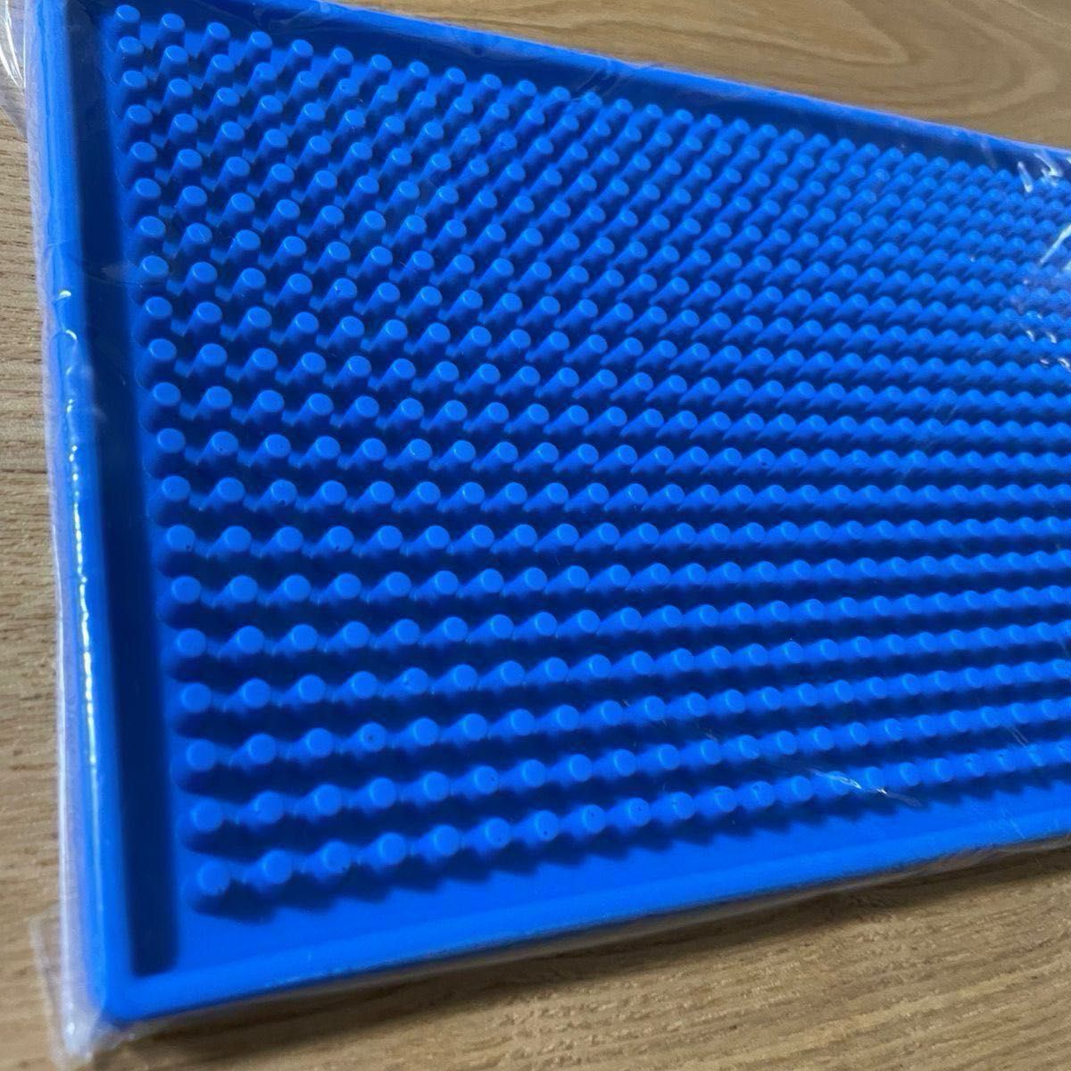 バーマット ラバー PVC キッチン カウンター【15×30cm】ブルー