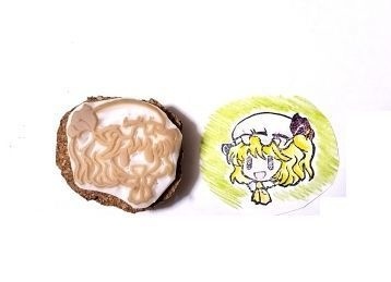 東方Project消しゴムはんこフランドール・スカーレット　東方プロジェクト　スタンプTouhouProject 手描きイラスト判子　ハンコ_画像2