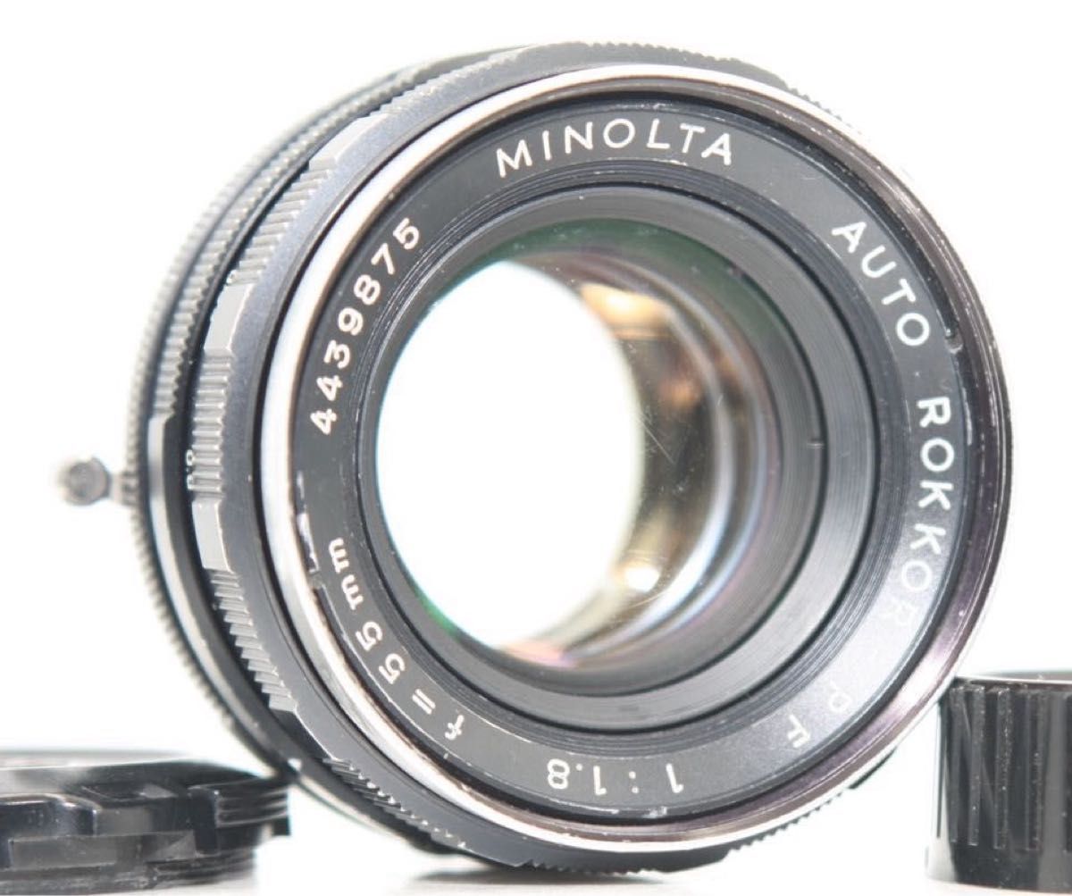 整備品　MINOLTA AUTO ROKKOR-PF 55mm f1.8 単焦点　オールドレンズ