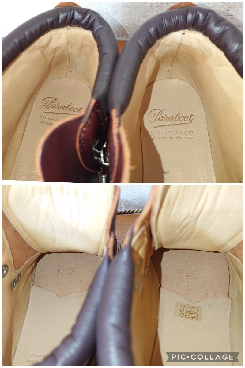 【未使用/送料無料】2011年 FRANCE製 Paraboot/パラブーツ アヴォリアーズ クロムエクセルマウンテンブーツ UK8 26.5-27cm/danner 安藤製靴の画像10