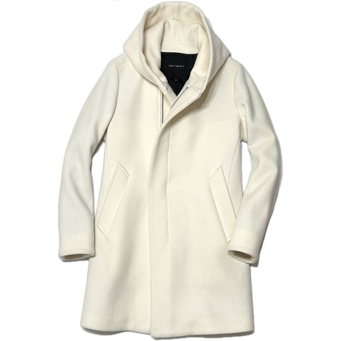 定価15万 1piu1uguale3 PESCA LAMB MELTON WRAP HOOD COAT Ⅳ 定価15万 1piu1uguale3 PESCA LAMB MELTON WRAP HOOD COAT Ⅳ