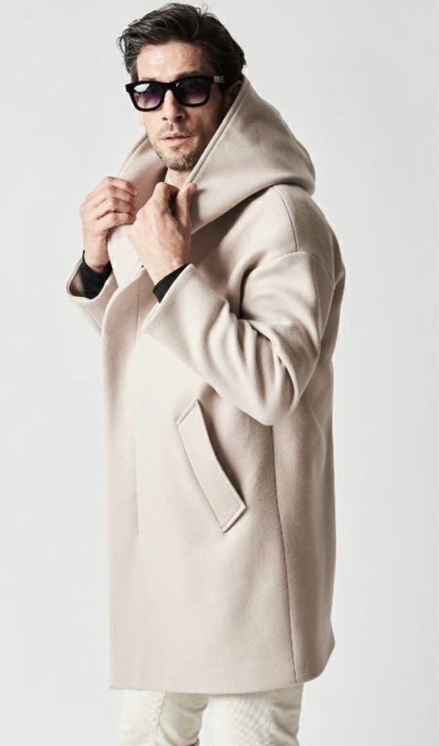定価15万 1piu1uguale3 PESCA LAMB MELTON WRAP HOOD COAT Ⅳ 定価15万 1piu1uguale3 PESCA LAMB MELTON WRAP HOOD COAT Ⅳ