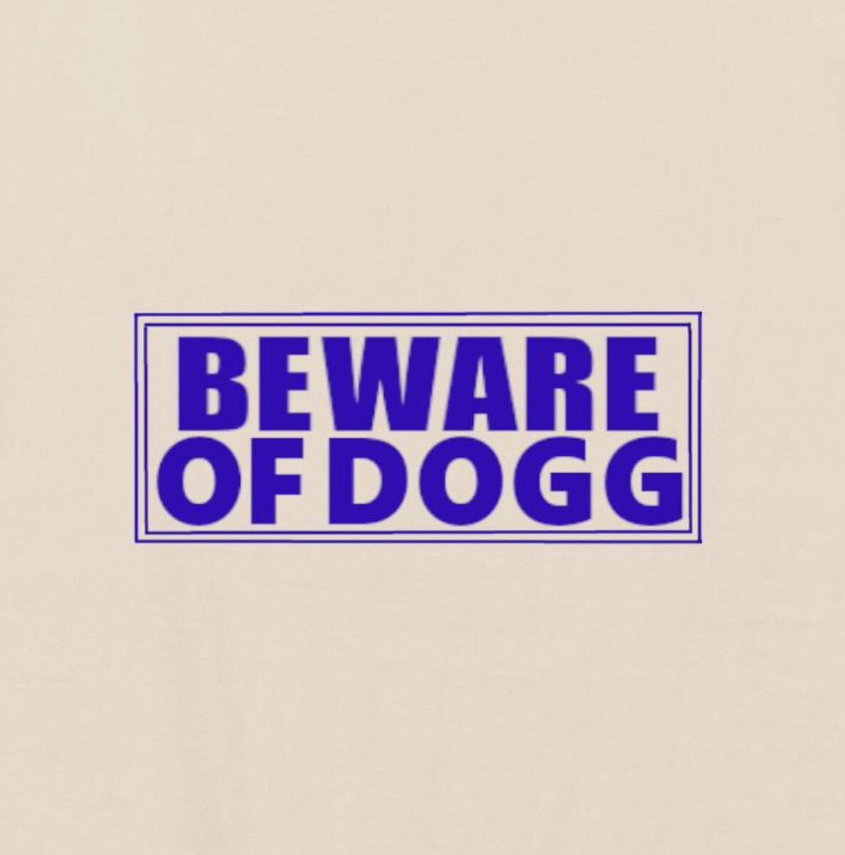 スヌープドッグ BE WARE OF DOGG SnoopDogg Tシャツ 半袖 ナチュラルMサイズ 90年代 ヒップホップ ラップ ビンテージ プリント ストリート