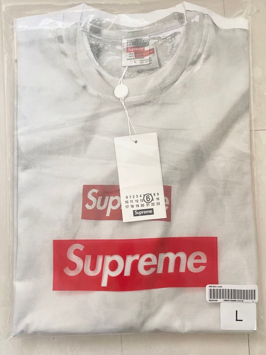 Supreme MM6 Maison Margiela Box Logo Tee   シュプリーム メゾン マルジェラ　サイズ　L