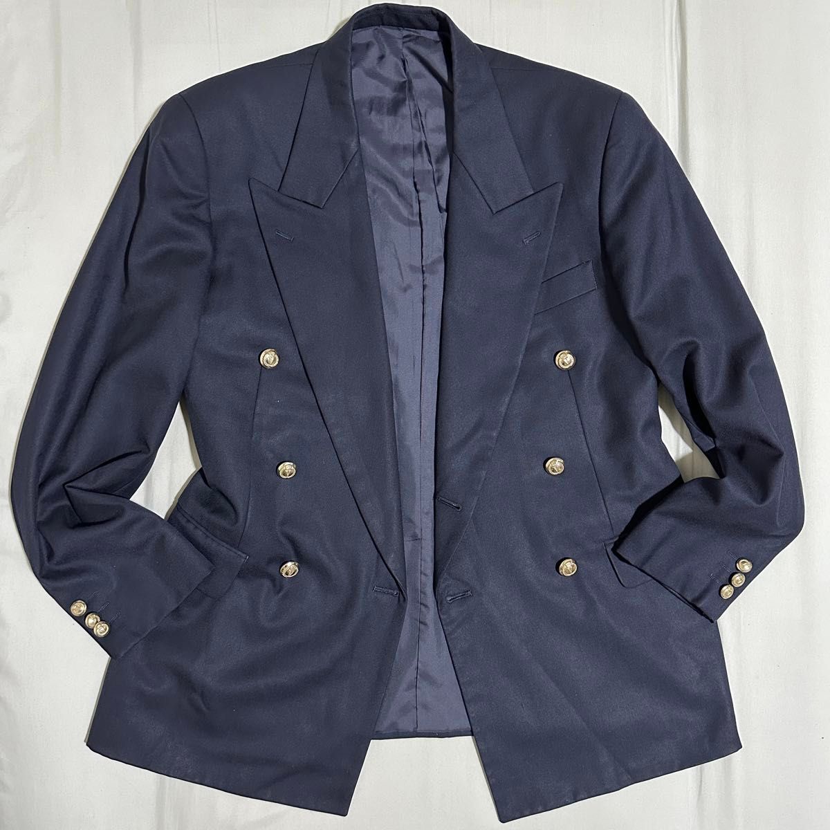 VAN JACKET ヴァンヂャケット 紺ブレザー 金ボタン ダブル 6つ VAN JACKET ヴァンヂャケット 紺ブレザー 金ボタン ダブル 6つ