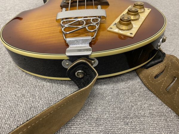 E015-CH12-97▲EPIPHONE エピフォン Viola Bass Vintage sunburst ヴィオラ・ベース ヴィンテージ サンブラスト ソフトケース付きの画像9