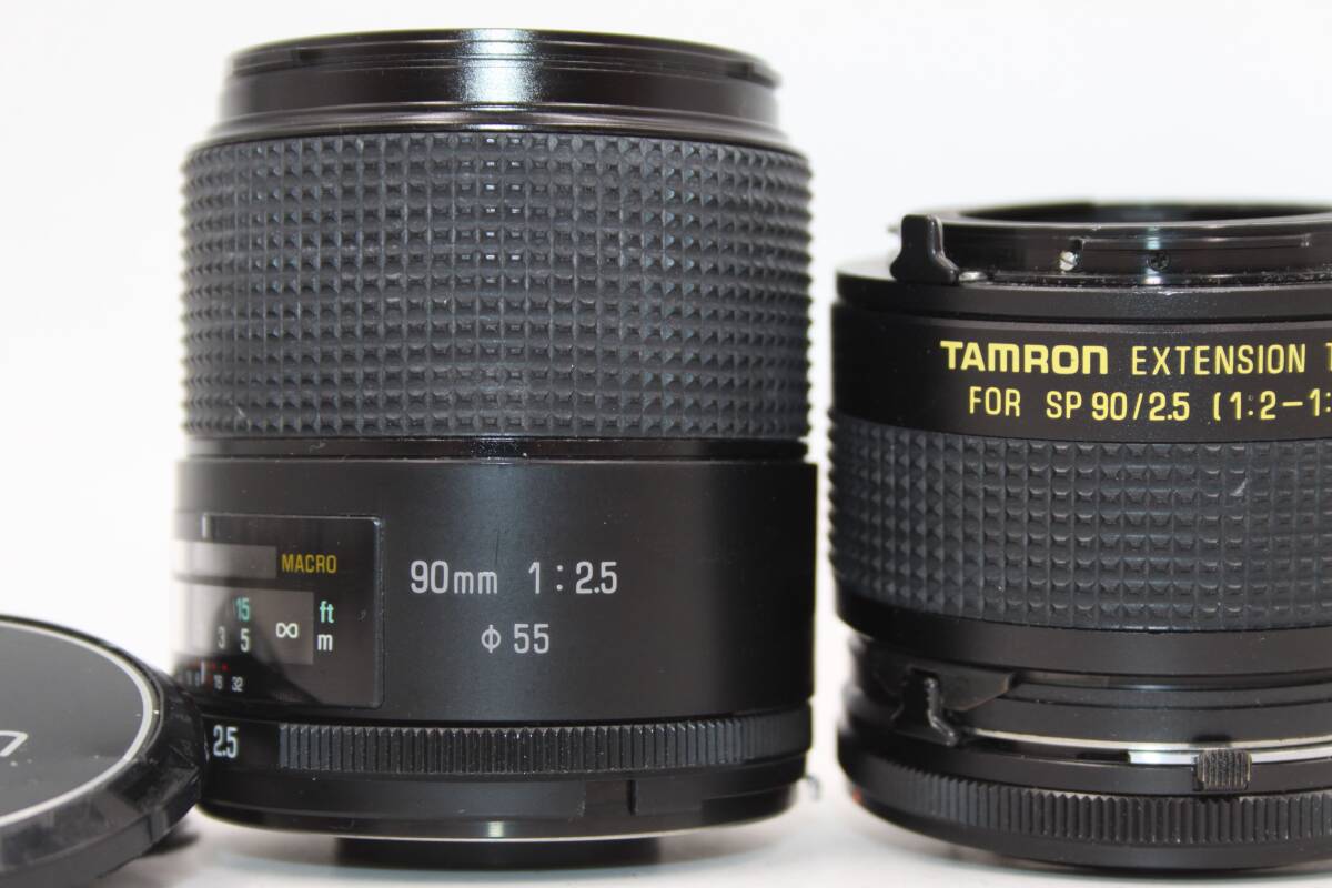 カビ＆曇り無し 美品 Canon FDマウント TAMRON SP 90ｍｍ F2.5 + EXTENSION TUBE(90ｍｍ F2.5用） #OP1241_画像1