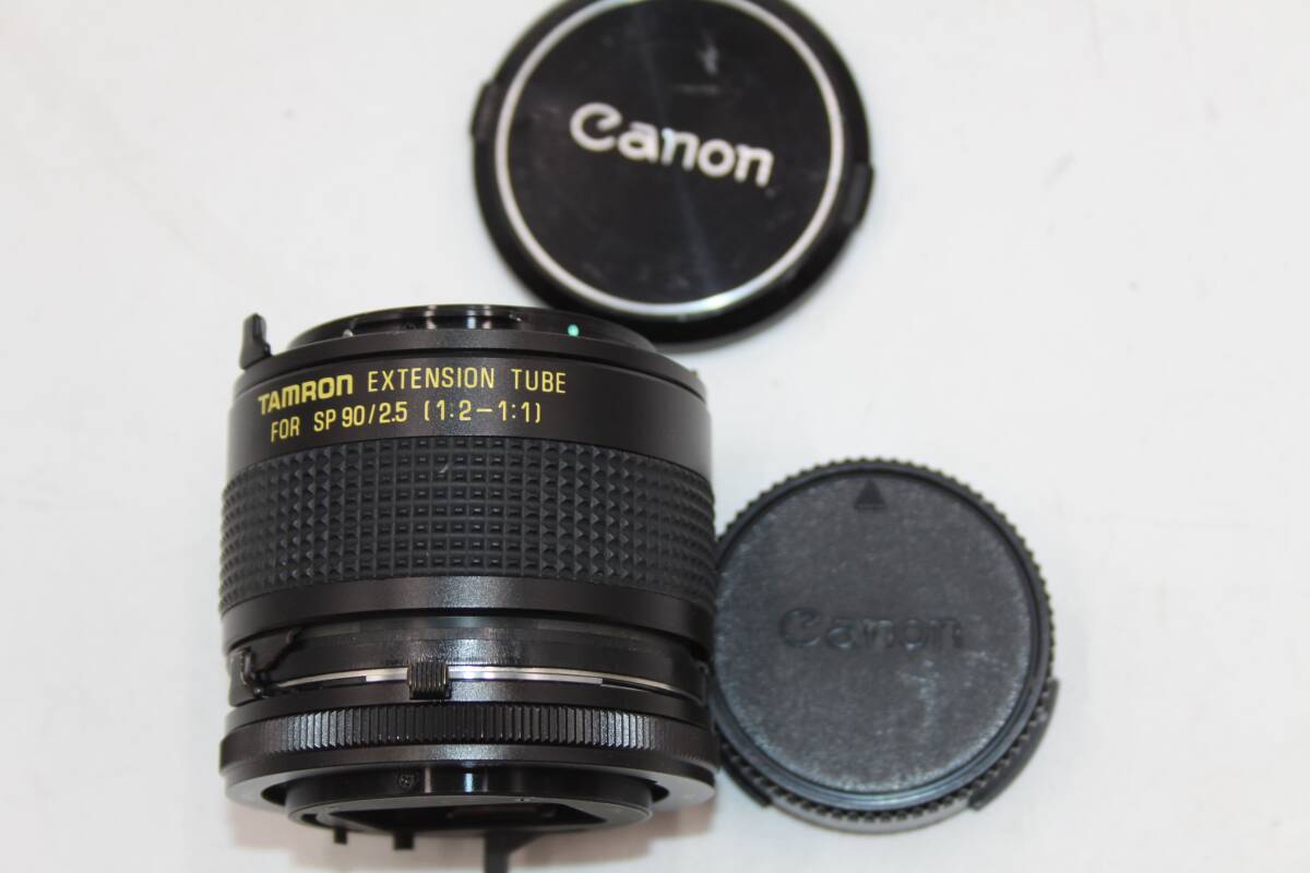 カビ＆曇り無し 美品 Canon FDマウント TAMRON SP 90ｍｍ F2.5 + EXTENSION TUBE(90ｍｍ F2.5用） #OP1241_画像8