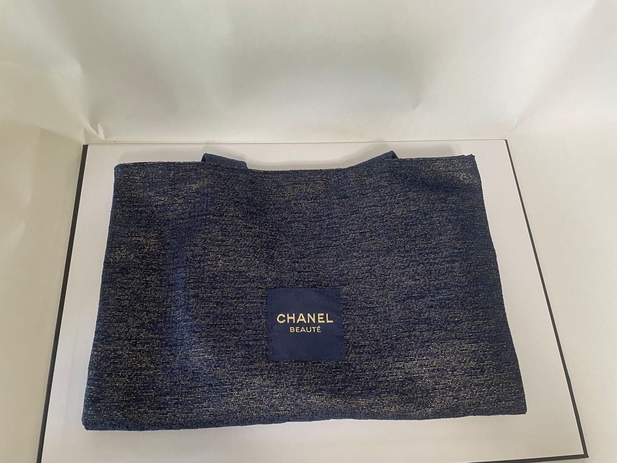 ノベルティ//CHANEL//シャネル　ホリデー限定トートバッグラメ#ノベルティ商品