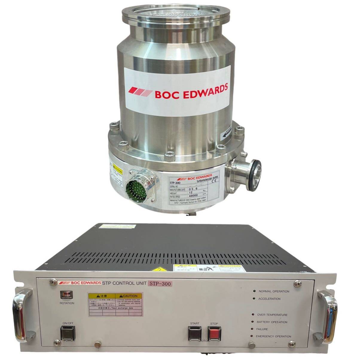 Y3006★ターボ分子ポンプ STP-300 EDWARDS /BOC Edwards STP コントロールユニット SCU-300 セット 動作未確認 現状品