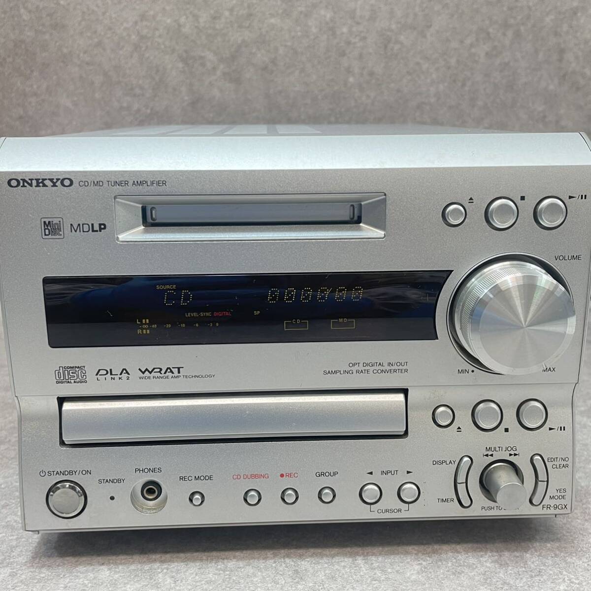 a4022*ONKYO FR-9GX CD MD б/у товар электризация только проверка 