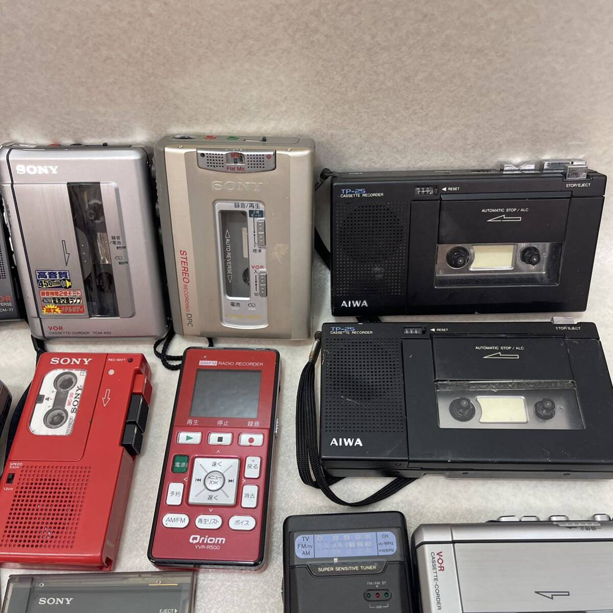 H6062★中古品★ジャンク品★SONY AIWA カセットプレーヤー、ICレコーダー、カセットレコーダー などまとめ 同梱不可の画像3