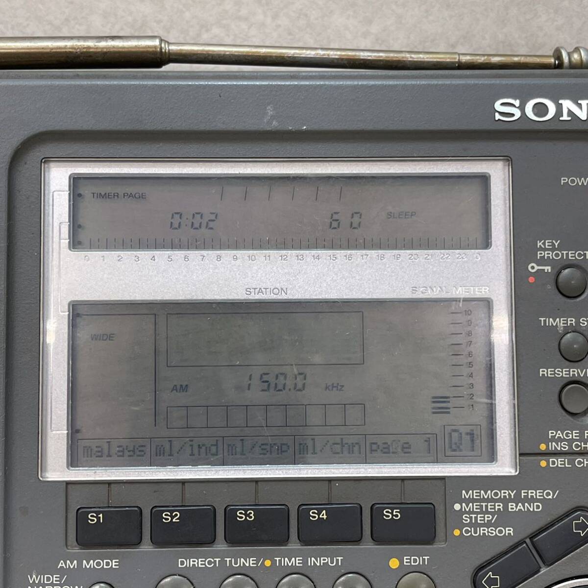 K2083* secondhand goods * electrification has confirmed * SONY ICF-SW77 Sony world band receiver 