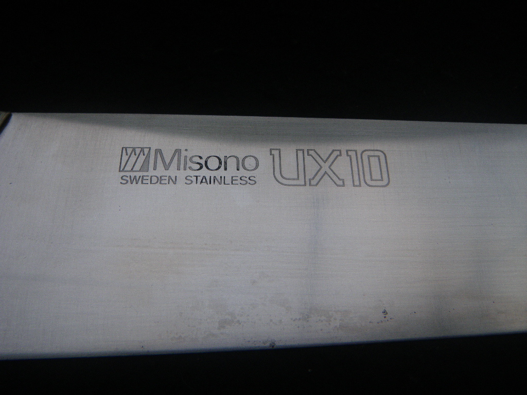 243㎜　牛刀包丁　８寸　シェフナイフ　スウェーデン鋼　日本製　Japan　chefknife　ミソノ　MISONO　UX10　厨房　鮮魚　精肉　料理_画像3