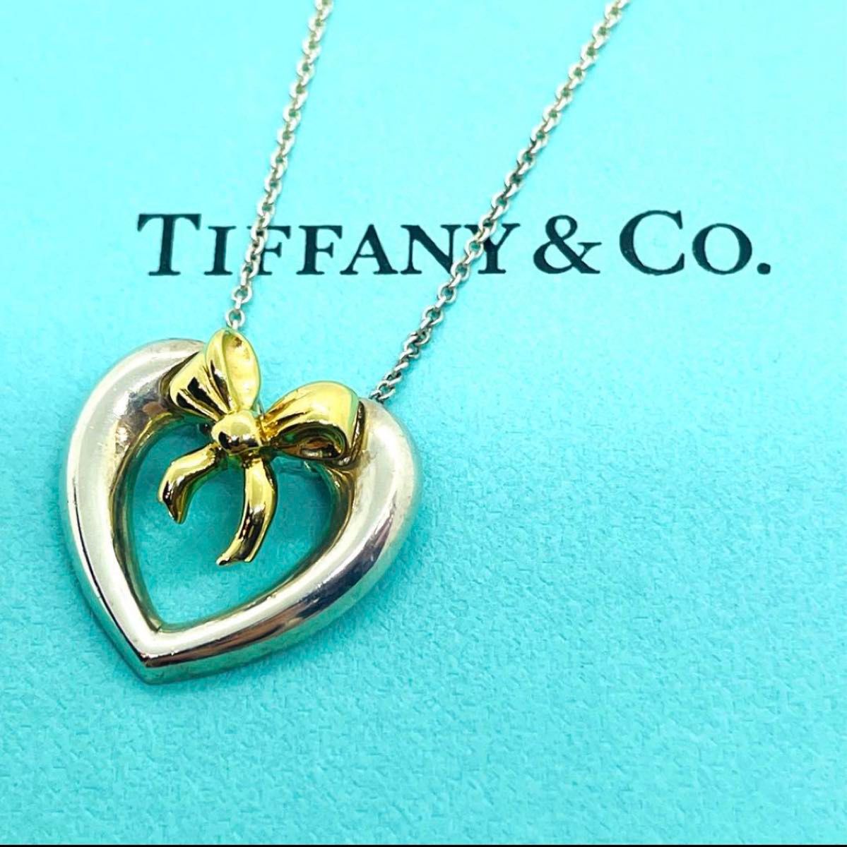 希少 TIFFANY&Co 925×750 ハートウィズボウ ネックレス 人気品 希少 TIFFANY&Co 925×750 ハートウィズボウ ネックレス 人気品