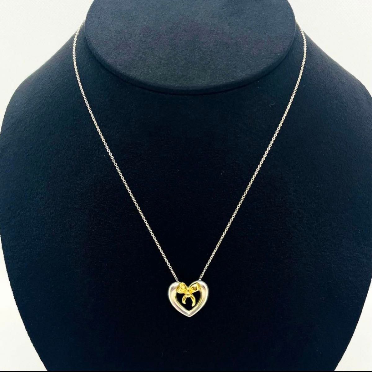 希少 TIFFANY&Co 925×750 ハートウィズボウ ネックレス 人気品 希少 TIFFANY&Co 925×750 ハートウィズボウ ネックレス 人気品