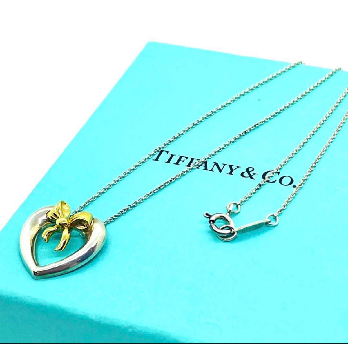 希少 TIFFANY&Co 925×750 ハートウィズボウ ネックレス 人気品 希少 TIFFANY&Co 925×750 ハートウィズボウ ネックレス 人気品