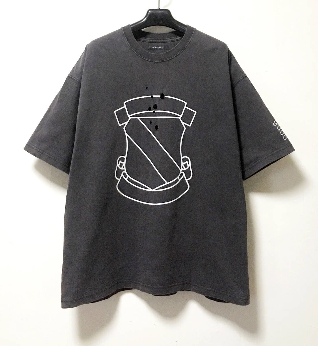 ●美品 NUMBER NINE ナンバーナイン Tシャツ 復刻モデル エンブレムロゴ C.GRY サイズ4_画像2