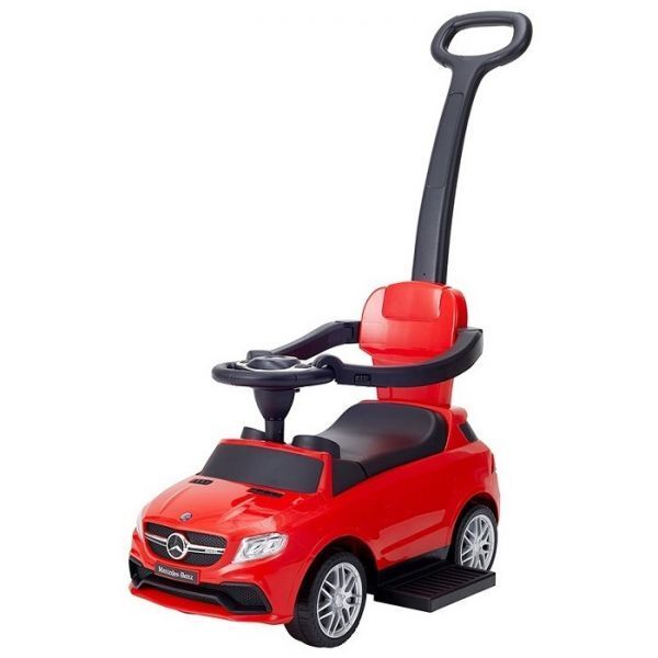  passenger use Mercedes Benz AMG GLE63 pushed hand attaching red toy for riding pair .. car for children vehicle 