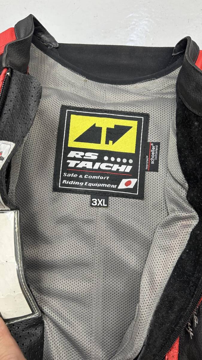 RSタイチ　レーシングスーツ MFJ公認 3XL　メッシュインナースーツ付_画像3