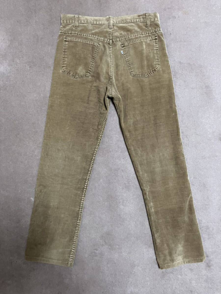 USED 80's Vintage LEVI'S 519 CORDUROY PANTS 中古 リーバイス 519 ビンテージ コーデュロイ パンツ W33 L30 送料無料_画像2