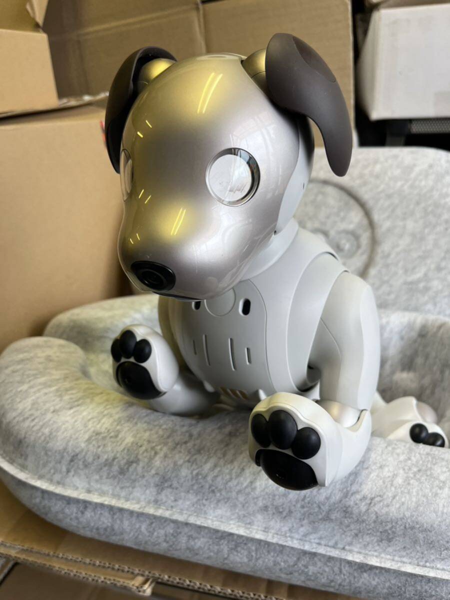 ★送料込み SONY ソニー aibo アイボ ERS-1000 エンタテインメントロボット バーチャルペット 犬 充電器 ボール 中古_画像2