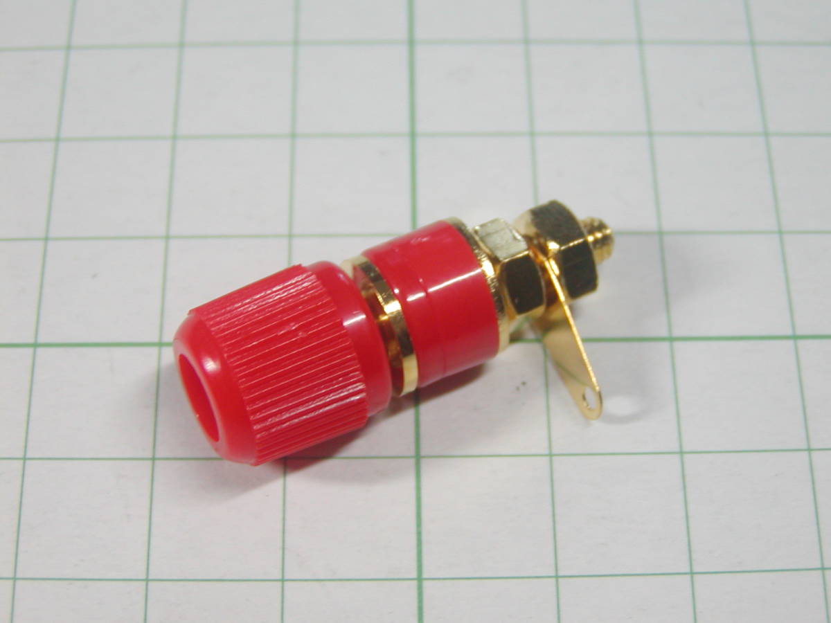 ** terminal red color ( land army type ) banana plug electric outlet possible **