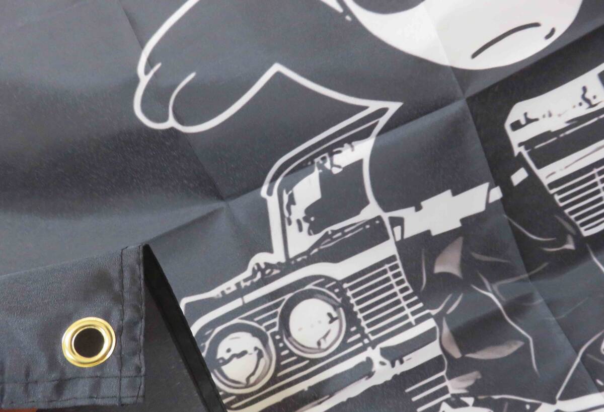 『特大９』US黒猫輩　アメ車ギャング■激渋◇FELIX THE CAT■フィリックス 　シボレー　フラッグ 旗◆自動車 レース 修理◆■部屋　倉庫DIY