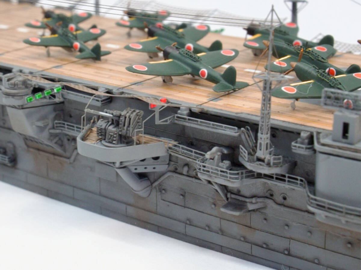 1/700 旧日本海軍 飛鷹型航空母艦 隼鷹 1944 マリアナ沖海戦時 完成品 ケース付き フジミキットの画像8