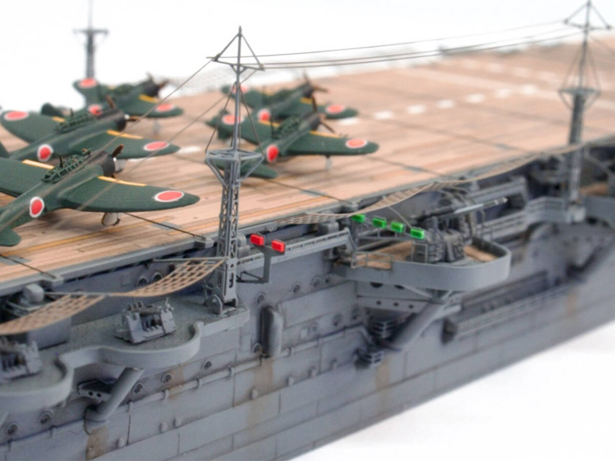 1/700 旧日本海軍 飛鷹型航空母艦 隼鷹 1944 マリアナ沖海戦時 完成品 ケース付き フジミキットの画像10