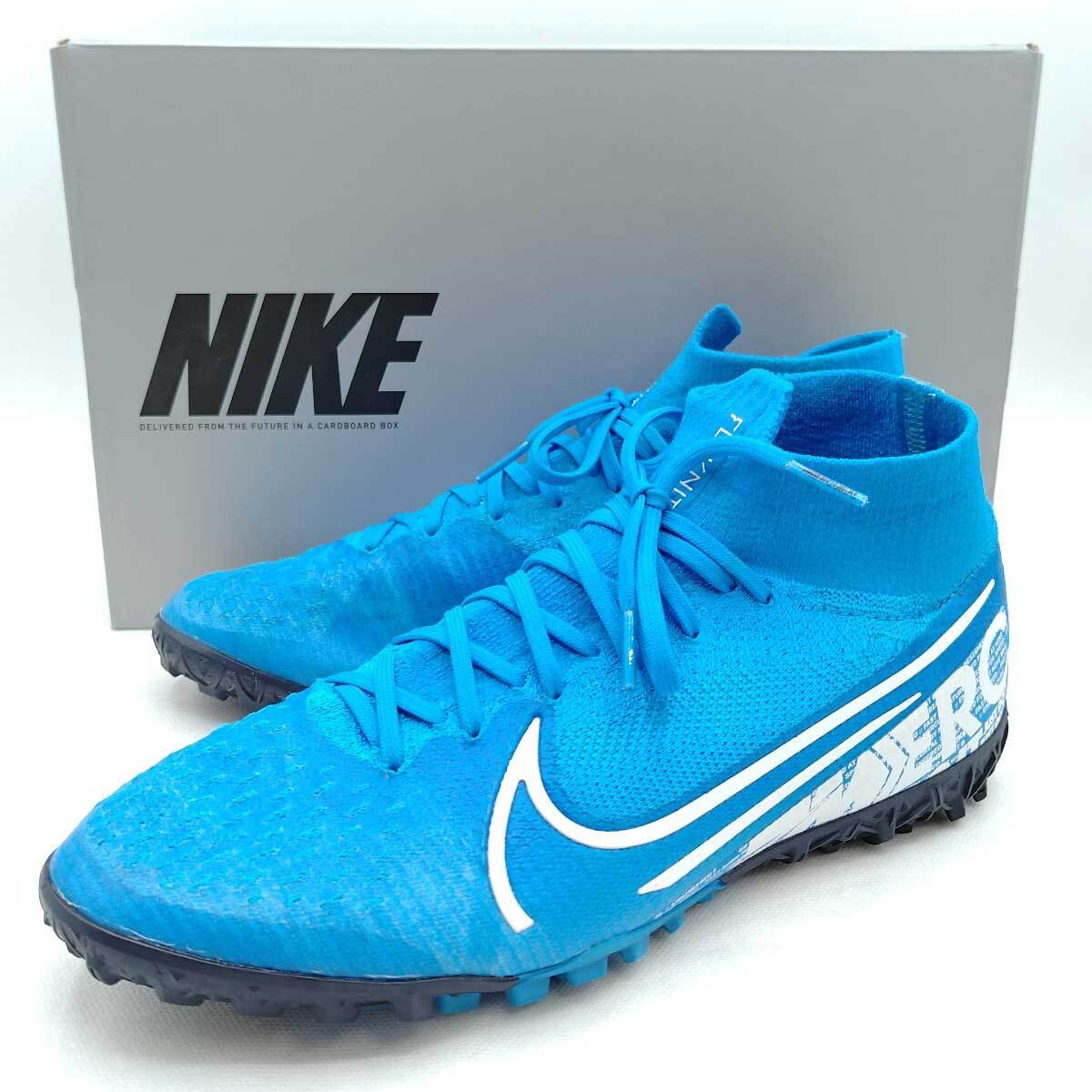 【中古】ナイキ スーパーフライ 7 エリート TF フットサル トレーニングシューズ Mercurial Super fly X 26cm AT7981-414 メンズ NIKEの画像1