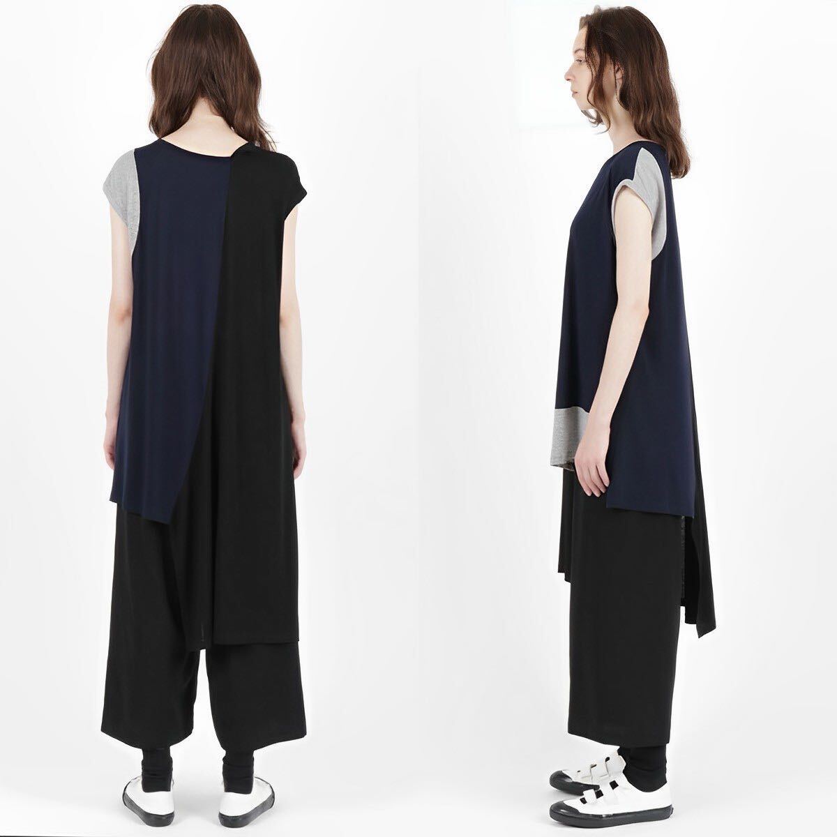 Y's 3 SHADE PATCHED FRENCH SLEEVE T 2_画像2