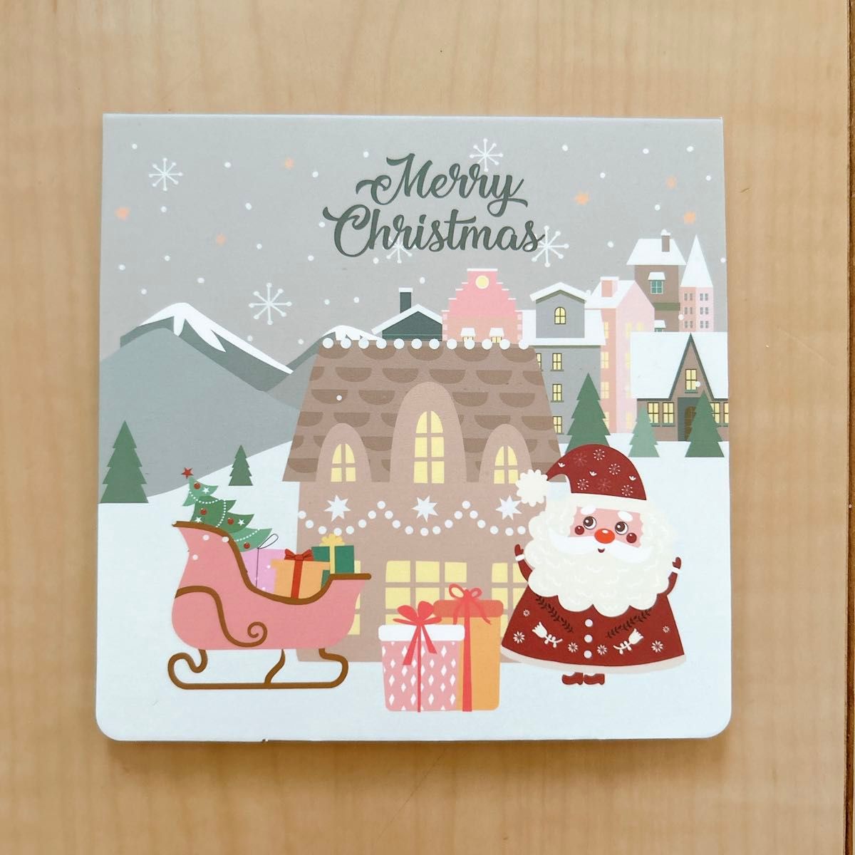 クリスマスカード クリスマス メッセージカード 封筒 グリーティングカード