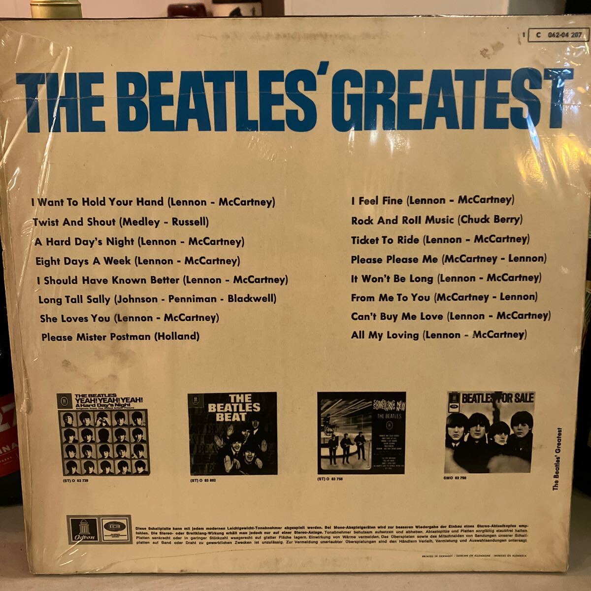 1000 jpy start! Germany record! original!EMI blue label!BEATLES Beatles THE BEATLES\' GREATEST shrink attaching!VG + excellent!