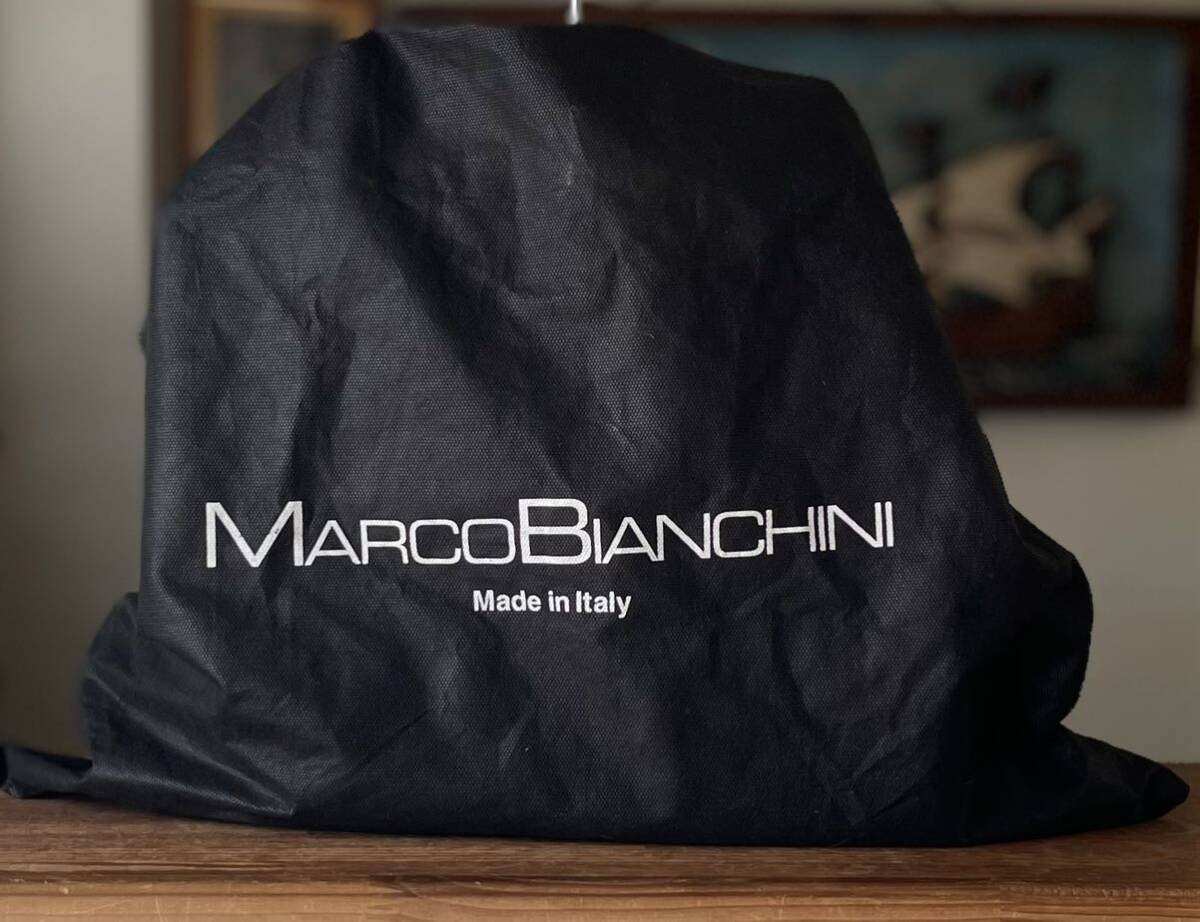 KBN37 MARCO BIANCHINI マルコビアンキーニ 迷彩 イタリア製 本革 カーフレザー トートバッグ ボストンバッグ_画像10